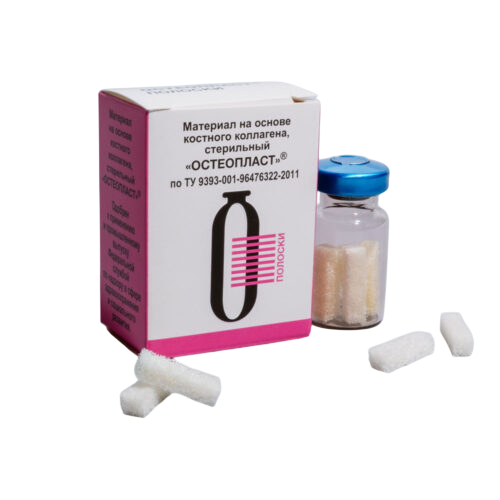 картинка Остеопласт Полоски (5,0мм х 5,0мм х 20,0мм), НПК ВИТАФОРМ 