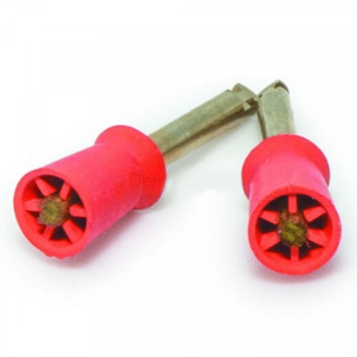 картинка Головки полировочные тип Dual Cups 2-in-1 (с внутренними лопастями и нейлоновой щеткой), 12 шт, P.D. 