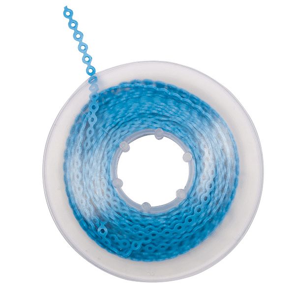 картинка Цепочка Elastolink эластичная, голубая, в катушке 4,5 м, Lancer 