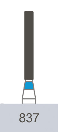 картинка Бор алмазный 837-010 M (5 шт.), Prima Dental Group 
