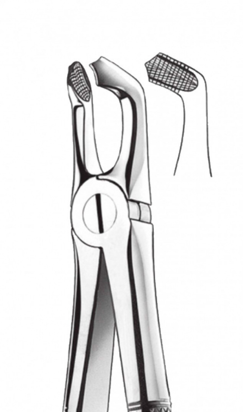 картинка 2954/79 Щипцы для удаления зубов нижние моляры третьи, Orange 