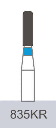 картинка Бор алмазный 835KR-012 M (5 шт.), Prima Dental Group 