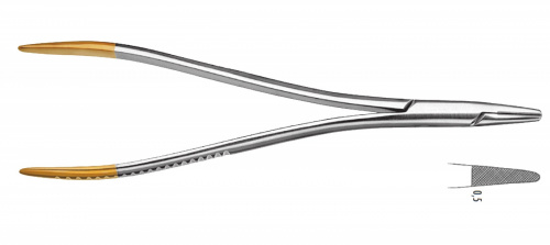 картинка 8258 Иглодержатель прямой Langenbeck, 180 мм, Orange 