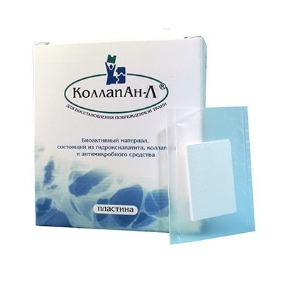 картинка Коллапан пластина №2 (2х20х30мм), Интермедапатит 