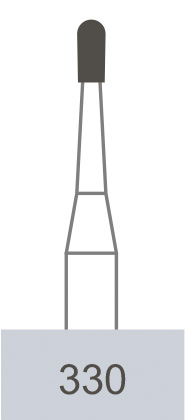 картинка Бор ТВС оперативный 330 RA, грушевидный (10 шт.), Prima Dental Group 