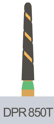 картинка Боры алмазные Predator Turbo Diamonds 850T-016 FG (5 шт.), Prima Dental Group 