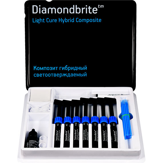 картинка Даймондбрайт Гибрид Лайт Кьюр Композит - Diamondbrite Hybrid Light Cure Composite, OPT784(7х4,5г), Diamondbrite 