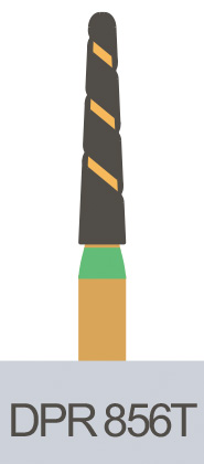 картинка Боры алмазные Predator Turbo Diamonds 856T-016 FG (5 шт.), Prima Dental Group 