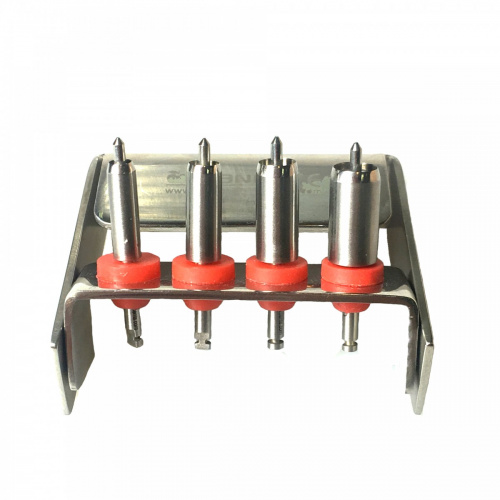 картинка 4004 Набор мукотомов с центровкой, 4 шт., Orange 