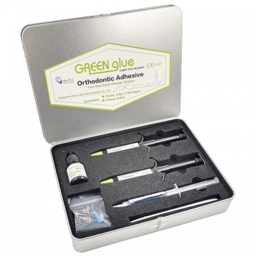картинка E31-01 Набор стандартный ортодонтический Грин глу - Green Glue kit (2х4г+8мл+2,5мл), Westlake 