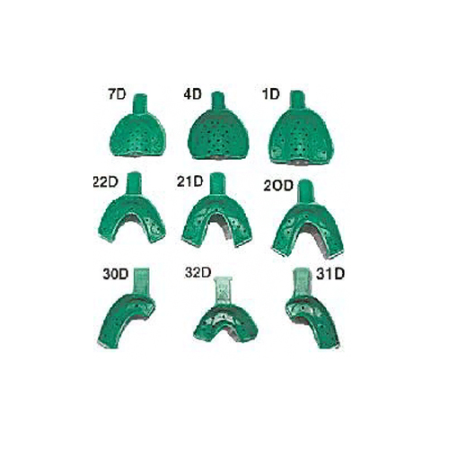 картинка Слепочные ложки пластиковые перфорированные (12шт), GC 