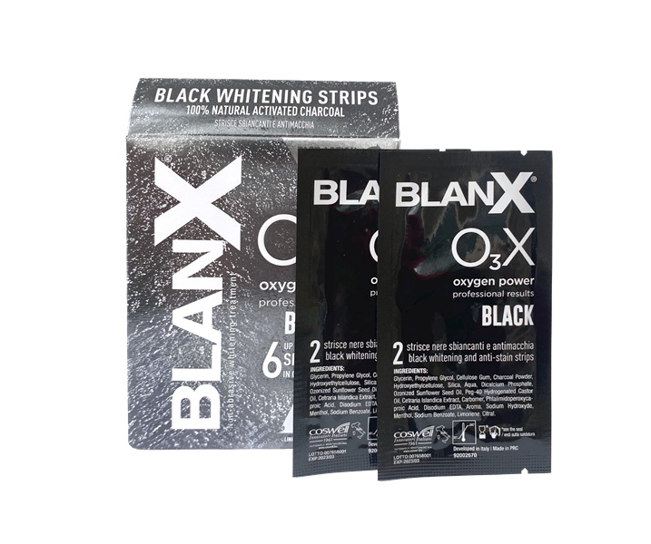 картинка Угольные полоски BlanX O3X Black (10шт), Blanx 