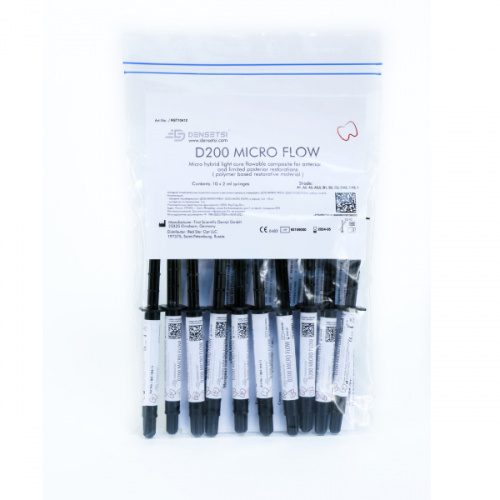 картинка Денсетси Д200 Микро Флоу - Densetsi D200 Micro Flow набор, First Scientific Dental GmbH (10x2мл) 