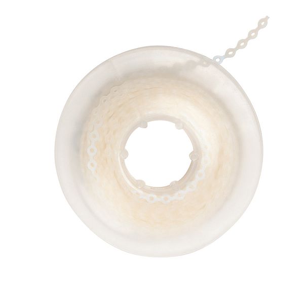 картинка Цепочка Elastolink эластичная, цвета зуба, в катушке 4,5 м, Lancer 