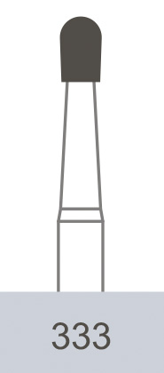 картинка Бор ТВС оперативный 333 FG, грушевидный (10 шт.), Prima Dental Group 