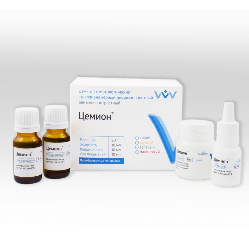 картинка Цемион цветной, Владмива (20г + 10мл + 10мл + 10мл) 