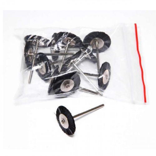 картинка  Щётка MSHP10B на дискодержателе, черная, нейлоновая, (d=25мм), Sheshan Songjiang Brush 