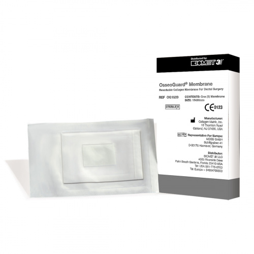 картинка Резорбируемая коллагеновая мембрана OsseoGuard, BIOMET 3i 