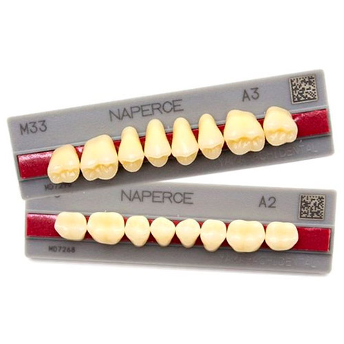 картинка Зубы акриловые Naperce Posterior боковые нижние, фасон M28, (8 шт.), Yamahachi 