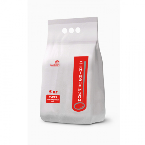 картинка Гипс III класса Дентаформула артикуляционный, Самарский гипсовый комбинат 