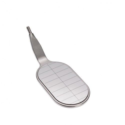 картинка Овальное родиевое зеркало с насечками MEGA Parallelometer, 6900 (1 шт), Hahnenkratt 