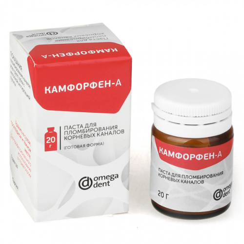 картинка Паста Камфорфен А, Omegadent (20г) 