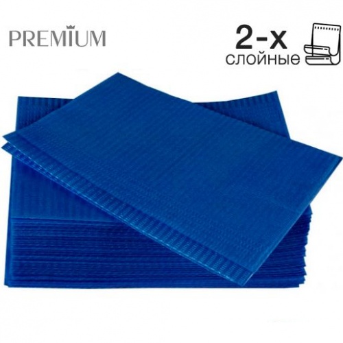 картинка Нагрудные салфетки двухслойные Премиум Интенсив (500шт), Кристидент 