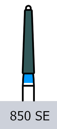 картинка Бор алмазный 850SE-017 M, EX-24M (5 шт.), Prima Dental Group 