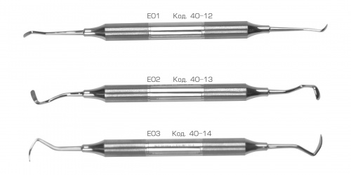 картинка 40-12–40-17 Элеваторы для костной пластики с ручкой Deluxe, HLW Dental 
