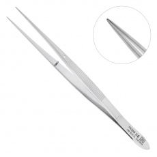 картинка AB 564/14 Пинцет для удаления осколков гладкий, прямой, 14,5 см, Nopa 