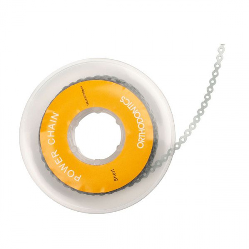 картинка Цепочка эластичная в катушке, серая, ORJ (1шт) 