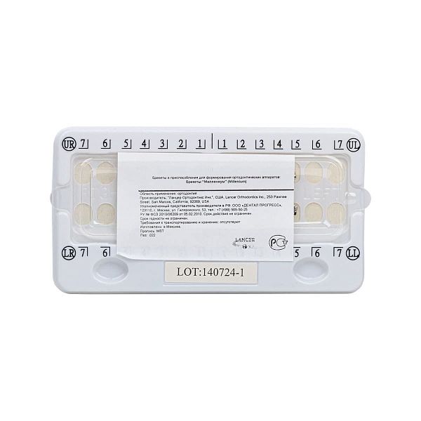 картинка Набор металлических брекетов Millenium .022 MBT, 20 шт, Lancer 