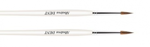 картинка Кисть из натурального волоса колонка (Kolinsky Sable), круглая, Albatros DENT 