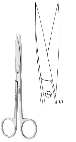 картинка Ножницы для слизистой прямые, Казань 