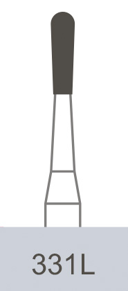 картинка Бор ТВС оперативный 331L FG, грушевидный (10 шт.), Prima Dental Group 