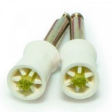 картинка Головки полировочные тип Dual Cups 2-in-1 (с внутренними лопастями и нейлоновой щеткой), 12 шт, P.D. 