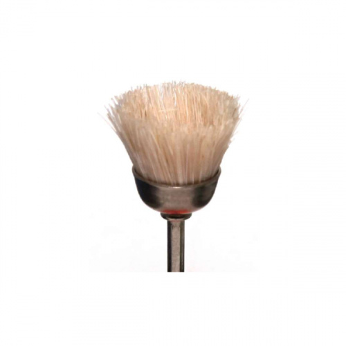 картинка Щёточка натуральная белая жесткая (d=12мм) ECH38W, Sheshan Songjiang Brush (1шт) 