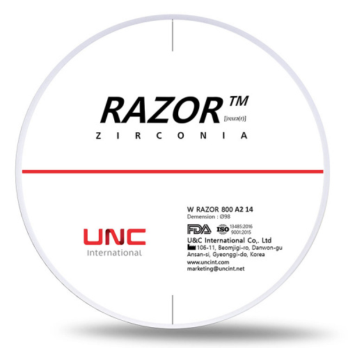картинка Циркониевые диски Разор 800- Razor 800 (98мм), UNC Inc 