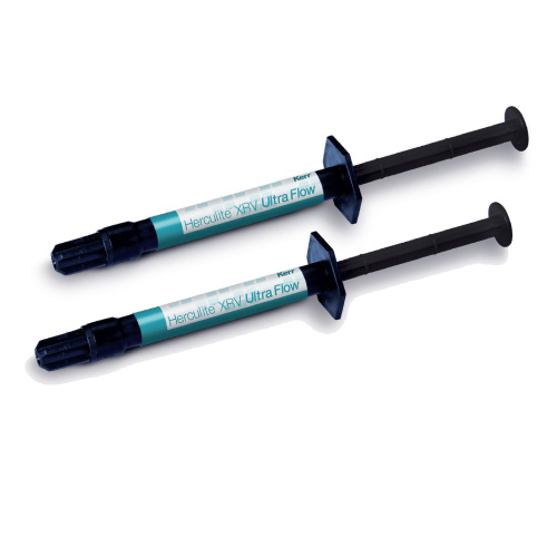 картинка Геркулайт Ультра Флоу - Herculite Xrv Ultra Flow (2 шприца х 2г, насадки-20шт.), Kerr 