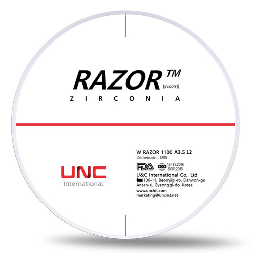 картинка Циркониевые диски Разор 1100 - Razor 1100 (98x12мм), UNC Inc 