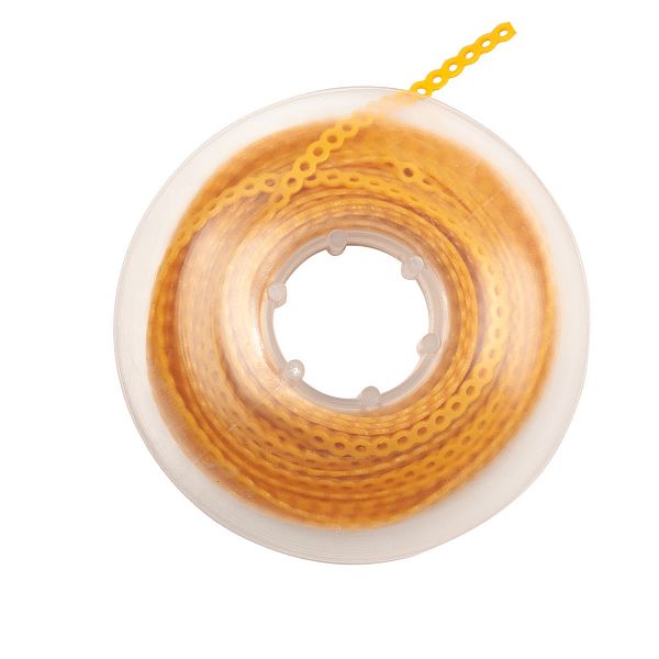 картинка Цепочка Elastolink эластичная красно-жёлтая, в катушке 4,5 м, Lancer 