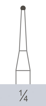 картинка Бор ТВС оперативный 1/4 FG, шаровидный (10 шт.), Prima Dental Group 