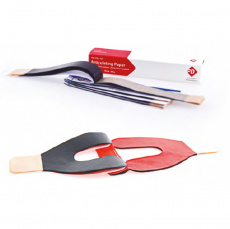 картинка Бумага для контроля артикуляции прямая, двусторонняя, 80 µ синяя (144шт), P.D. 