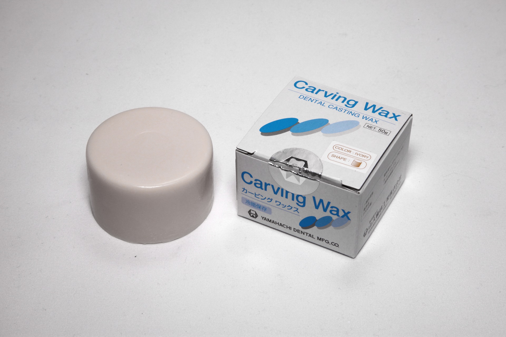 картинка Воск моделировочный Carving Wax Ivory, арт STYCUWI, Yamahachi (50г) 