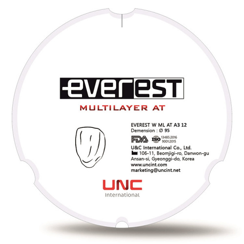 картинка Циркониевые диски Эверест Мультилайер АТ - Everest Multilayer AT (95мм), UNC Inc 