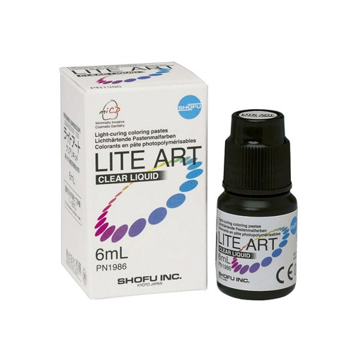 картинка Жидкость для красителей Lite Art Clear Liquid, 1986 (6мл), Shofu 