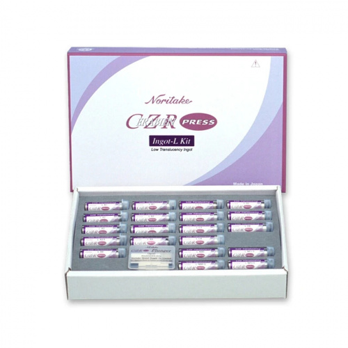 картинка Набор заготовок для прессования низкой прозрачности CZR Press INGOT-L Kit, Kuraray (20х10гр) 