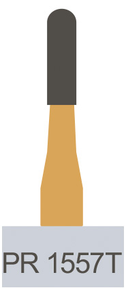 картинка Боры для разрезания коронок ТВС Predator Turbo PR-1557T FG (10 шт.), Prima Dental Group 