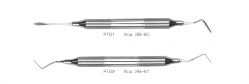 картинка 26-60, 26-61 Периотомы PT01 и PT02 с ручкой Deluxe, HLW Dental 