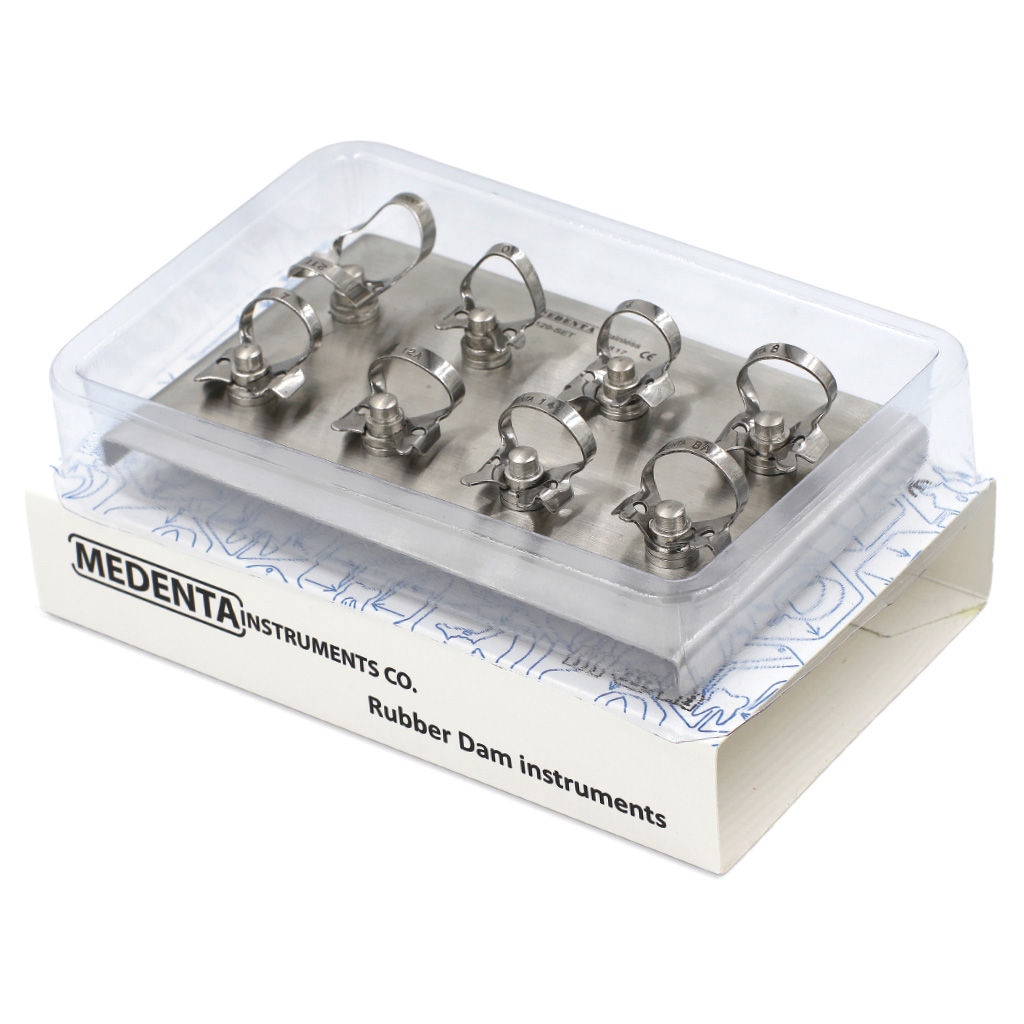 картинка Комплект Раббер Дам, 8 креплений, Medenta Instrumets Co 